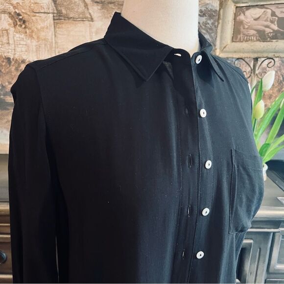 Black Button-Up Shirt size PL - Picture 5 of 7